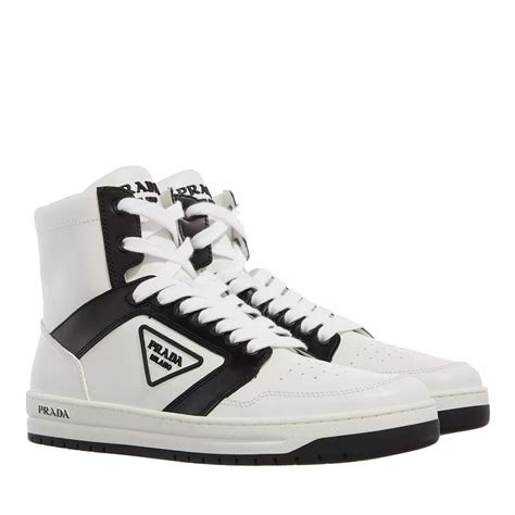 prada hightop schwarz weiss|farfetch prada.